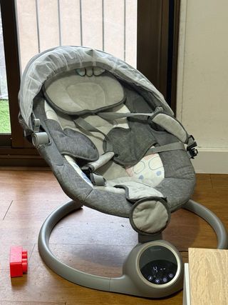 Silla Mecedora Bebé Gris