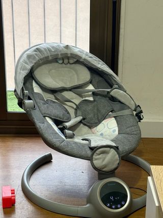 Silla Mecedora Bebé Gris