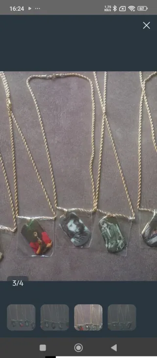 Collar Camarón de la Isla con placa