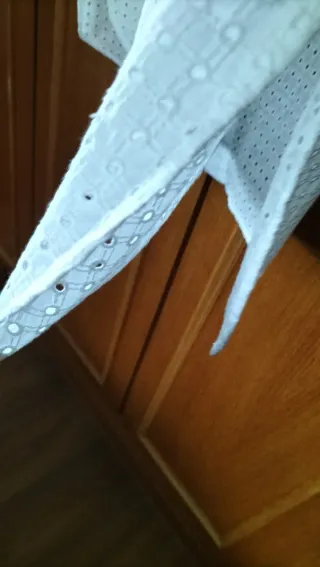 Vestido blanco bordado suizo