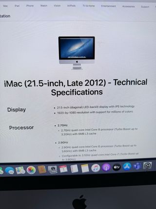 Apple iMac 21.5 SSD 1TB