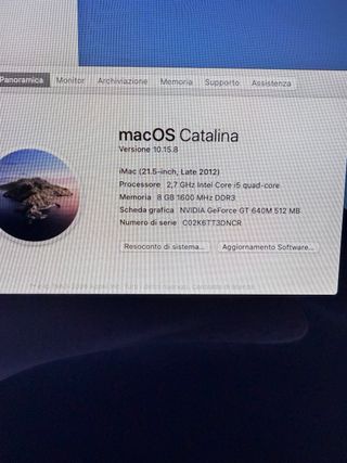 Apple iMac 21.5 SSD 1TB