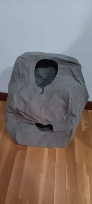 Almohada Hinchable Viaje Gris