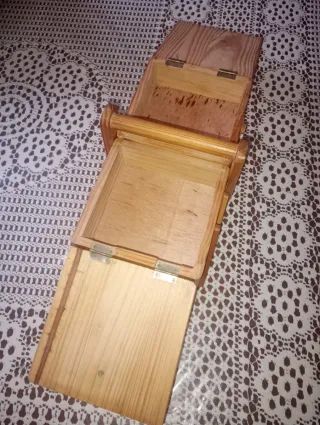 Scatola cucito legno vintage