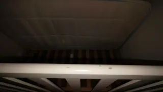 Cuna de madera blanca osito