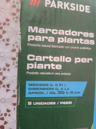 Marcadores para plantas Parkside