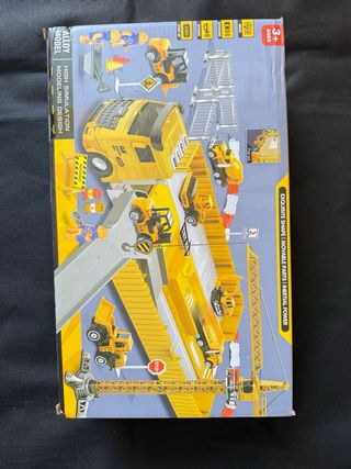 Juego Construcción Camión Grúa y Vehículos