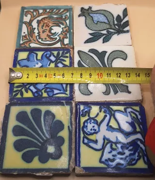 Lote 6 Azulejos Olambrilla Antiguos