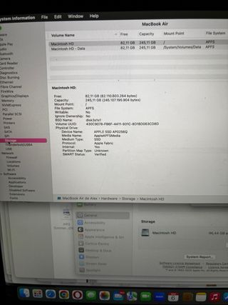 Macbook Air M1 (2020) 13” 256GB SDD, 8 GB RAM