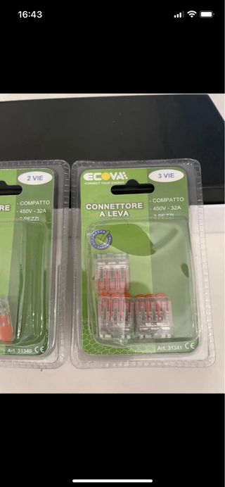 Pz 6 connettori a leva ECOVA