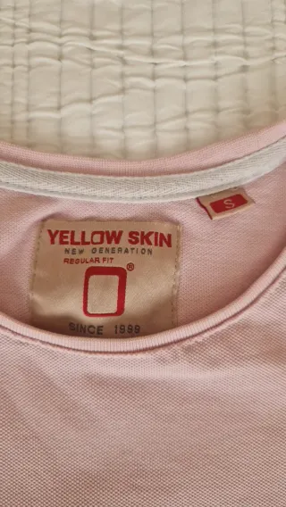 Camiseta rosa Yellow Skin hombre