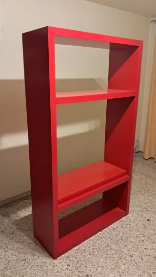 Estantería Lack Ikea roja