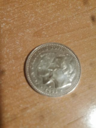 2 Monedas España  12 e  Juan Carlos I y Sofía.