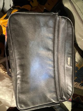 Bolso de piel Versace negro