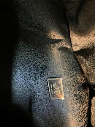 Bolso de piel Versace negro