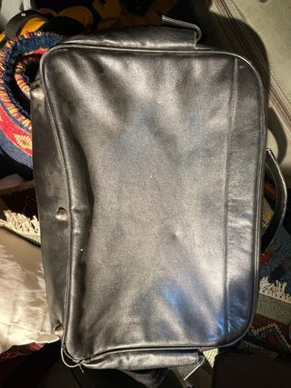 Bolso de piel Versace negro