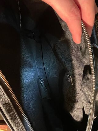 Bolso de piel Versace negro