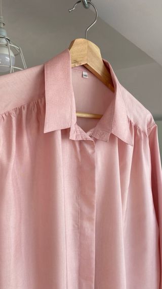 Blusa rosa oversize vintage