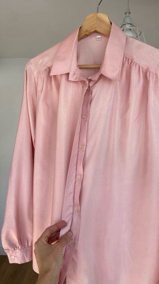 Blusa rosa oversize vintage