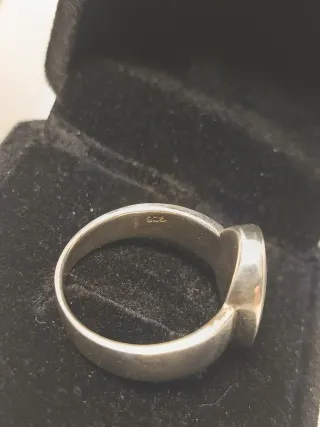 Anillo Plata Ley Piedra Azul cielo 19,4/T.59,5