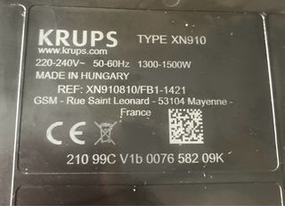 Cafetera Nespresso KRUPS Vertuo Next XN910C