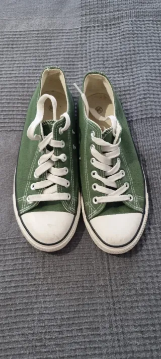 Zapatillas tipo Converse Verdes