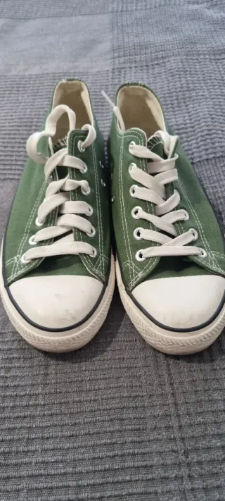 Zapatillas tipo Converse Verdes