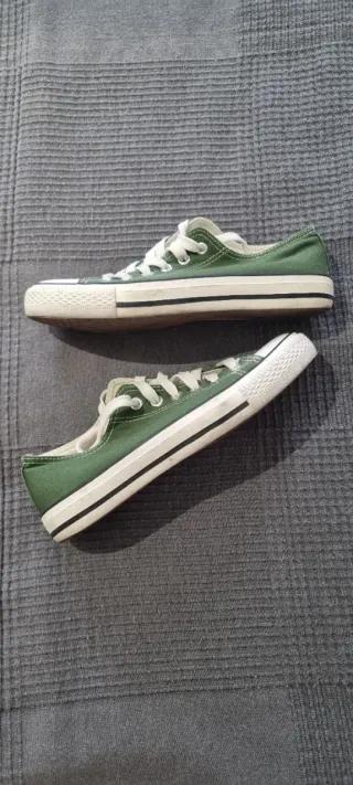 Zapatillas tipo Converse Verdes