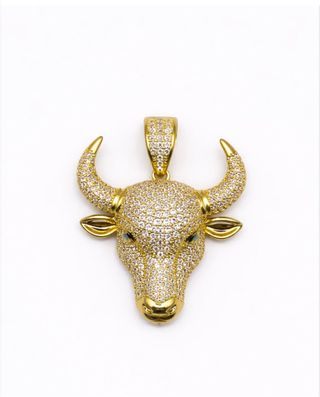 Collar Toro Chapado Oro 14K XP 60cm