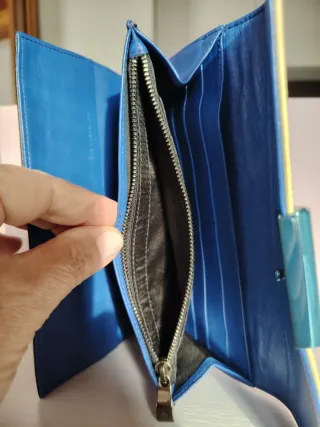 Portafoglio Mandarina Duck giallo/nero/bluette