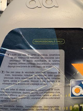Aceite AD ATF Dex II 5L Nuevo