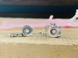 Charm Cadena de seguridad | Búho y estrella