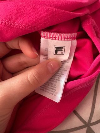 Camiseta Deportiva Fila Rosa Mujer