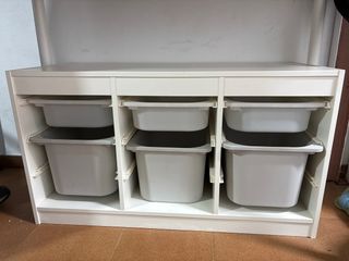 Mueble Almacenaje Ikea con Cajas