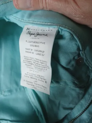 Pantalón Pepe Jeans Skinny Fit Verde Azul