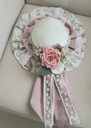 Set 4 decorazioni floreali vintage