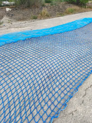 Red de seguridad obra 3.2x10m azul