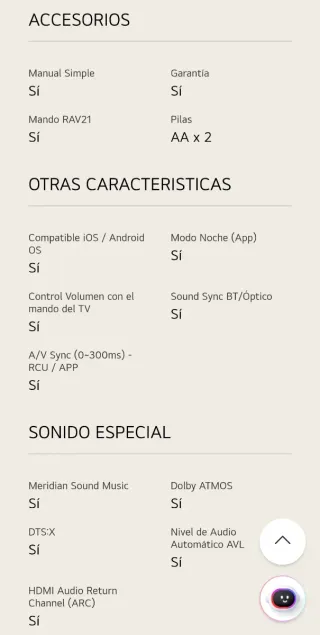 Barra de Sonido LG QP5 Negra