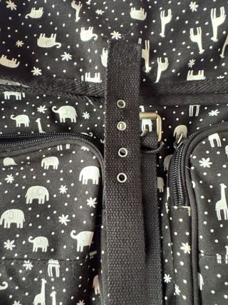 Bandolera mochila grande fin de semana estampado a