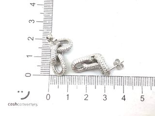 pendientes plata 925mm con piedra con circonita