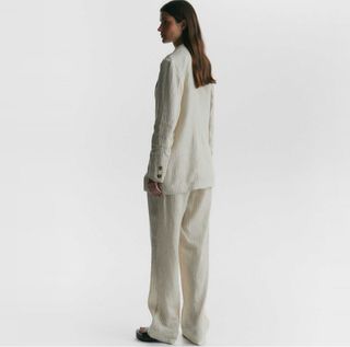 Conjunto TCN Lino Beige: Blazer y Pantalón