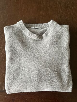 Jersey Zara Gris Claro Talla M