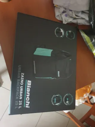 Zaino Bianchi nero e verde acqua