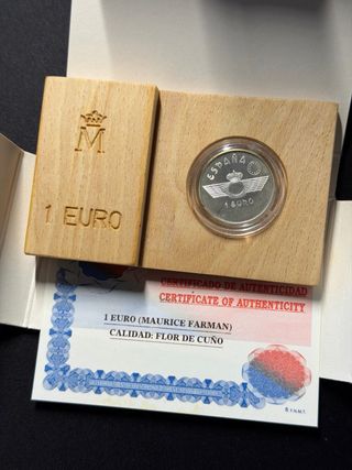 Moneda 1 Euro 1997 España Maurice Farman