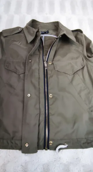 Chaqueta Corta Stradivarius Talla S Verde Militar