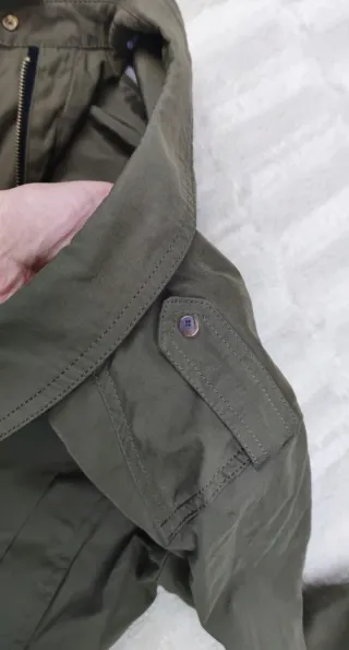 Chaqueta Corta Stradivarius Talla S Verde Militar