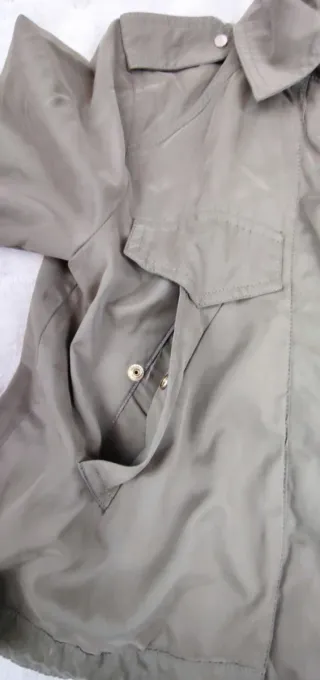 Chaqueta Corta Stradivarius Talla S Verde Militar