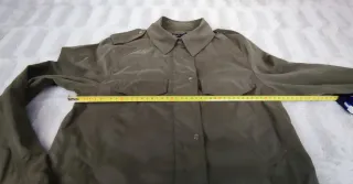 Chaqueta Corta Stradivarius Talla S Verde Militar