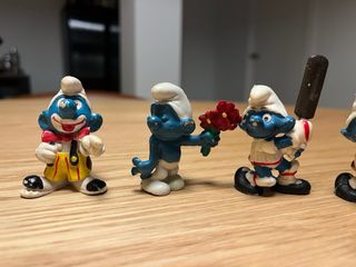 Lotto Vintage Originale di Puffi e Gargamella di Peyo