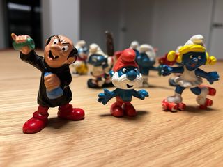 Lotto Vintage Originale di Puffi e Gargamella di Peyo